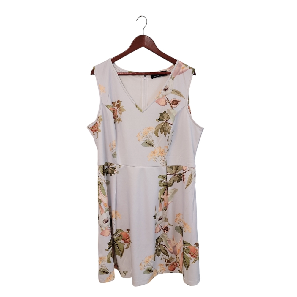 Amanda Uprichard X‎ GB Floral Light Blue Spring Dress Size 2X